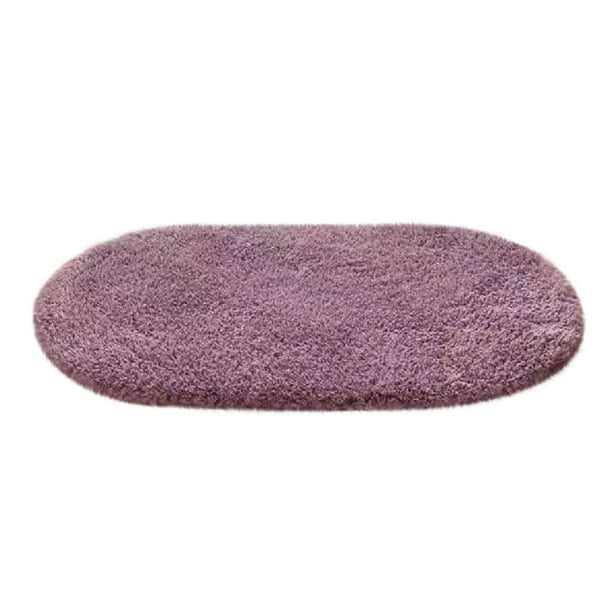Tapetes ovalados para el hogar, 15.7 x 23.6 cm, absorbentes, para sala de estar y entrada, con base antideslizante, suaves y lavables, ideales para dormitorio y baño. Aestivo | D | AESTIVO