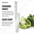 thumbnail image 5 of Farberware Edgekeeper Triple Riveted Chef Self-Sharpening Blade Cover, High Carbon-Stainless Steel Kitchen Ergonomic Handle, Razor-Sharp Knife, 8 Inch, White, 5 of 6