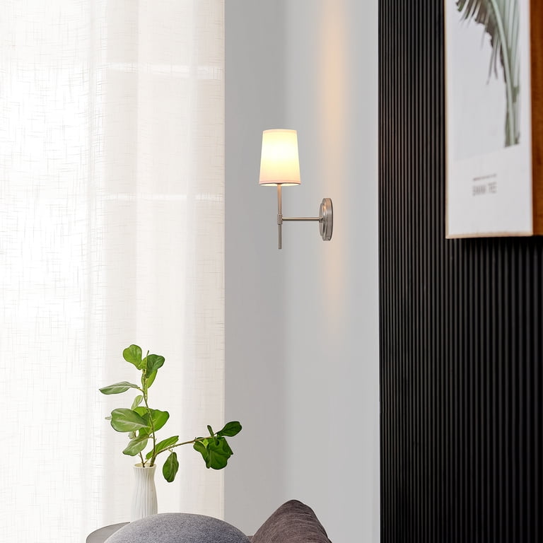 Ciata 1-Light LED Wall Fixture - 36 Inch, Brushed Nickel, Multi Color Temperature, Frosted Shade 3 thumbnail image