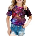thumbnail image 4 of Girls Shirts 10-12 3D Print Graphic Tees Short Sleeve Casual Round Neck T-Shirt Funny Carnival Party Shirt Summer Clothes Z07- 3-4 Years, 4 of 4