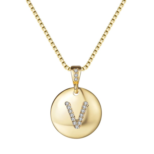 Collar para mujer, joyería para mujer, collar con colgante de 26 letras para San Valentín, collar con letras de moda, joyería para bodas, pendientes y collar.