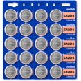thumbnail image 1 of Murata CR2016 Battery 3V Lithium Coin Cell - Replaces Sony CR2016 (20 Batteries), 1 of 8