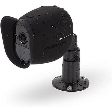 Wasserstein - Adjustable Indoor/Outdoor Wall Mount for Most Arlo Security Cameras - Black