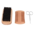 thumbnail image 2 of Juego de peine y cepillo para barba, juego de 3 piezas, cepillo para barba, cepillo para barba, kit de cuidado de la barba, rendimiento probado, 2 of 8