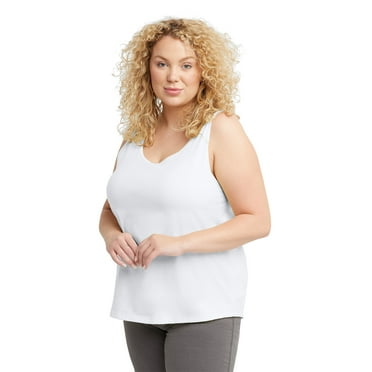 Hanes Originals Women's Plus Size Classic Fit Cotton Tank Top
