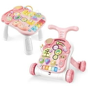 Ealing Baby Walker,2 in1 Sit-to-Stand Learning Walker Activity Center, Toddler Infant Early Push Walkering Toys for Boys and Girls
