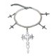 thumbnail image 1 of Grunge Style Cross Pendant Necklace Punk Gothic Round Bead Choker Necklace, 1 of 5