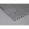 thumbnail image 3 of Mens Milani dress shirt soft cotton Blend easy wash business long sleeves Gray, 3 of 6