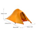 thumbnail image 3 of Tignapoo Ultra-Lightweight Silicone-Coated Nylon Tent for Outdoor Backpacking – Waterproof, Windproof, and Breathable Design for Maximum Comfort and Space, 3 of 6