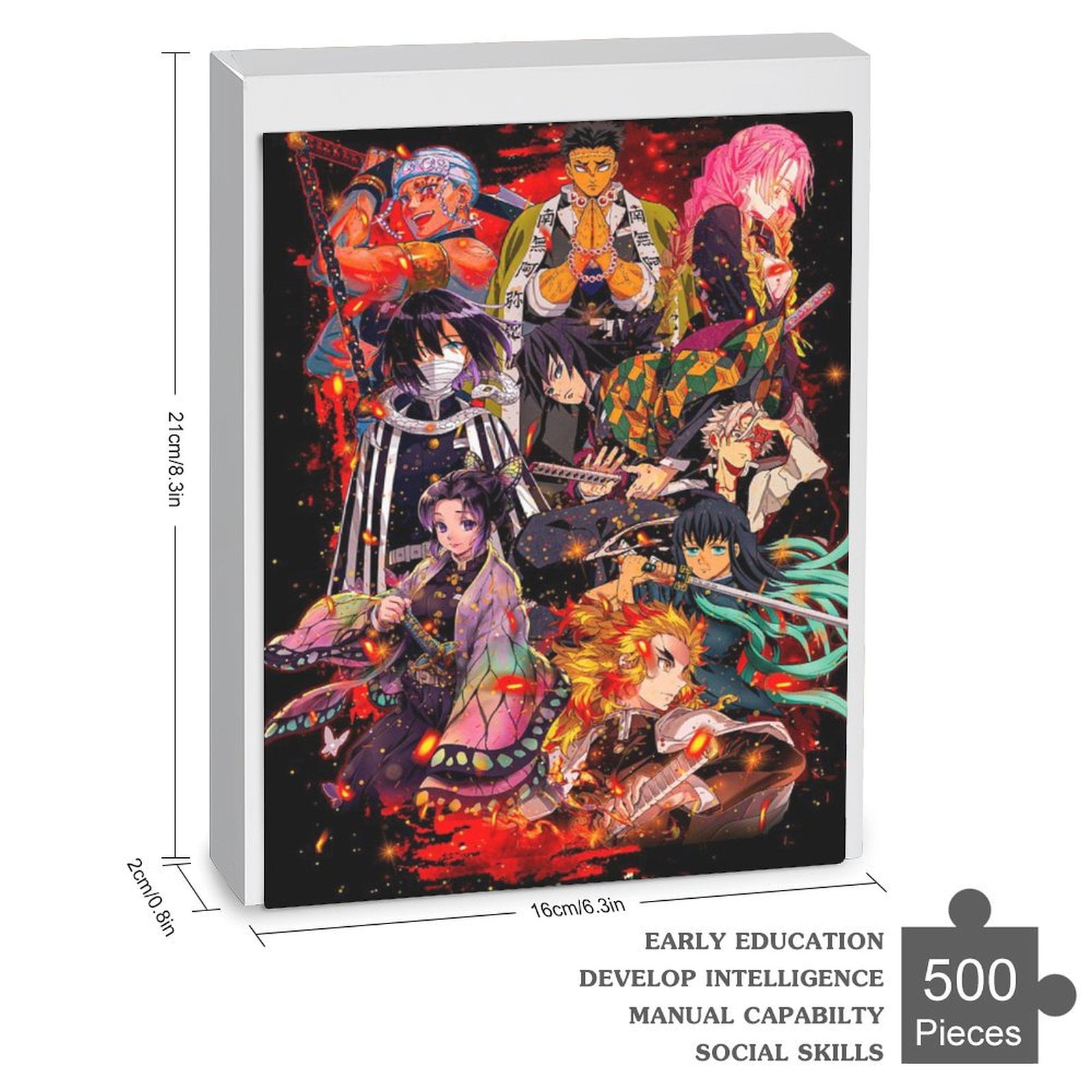 Demon Slayer Jigsaw Puzzle, Wood Puzzles Adult, 1000 PCS
