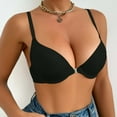 thumbnail image 2 of Product Category Bra Women’s Thin Solid Color Comfortable Breathable Push Up Front Button Without Underwire, 2 of 6