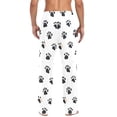 thumbnail image 4 of FORMRS Mens Pajama Pants with Pockets Sleepwear Lounge Bottoms Sizes S-2XL, Black Cartoon Cat Paw, 4 of 7