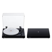 Fluance RT85 Reference High Fidelity Vinyl Turntable Record Player with Ortofon 2M Blue Elliptical Cartridge And Anti-Vibration Wood Isolation Base - Piano Black
