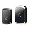 thumbnail image 2 of Nkmbld Smart Wireless Doorbell, Low Power Consumption, Waterproof Door Door Bell Ringer for Home, Bedroom, Apartment, Bussiness, Elderly, Black, 2 of 9