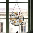 thumbnail image 3 of Xmas Gift - Chickadee Xmas Stained Glass Hanging Ornament - Minimal Holiday Tree Decor, Christmas Gift for Mom, Dad, Friends, 3 of 3