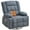 Blue#7, variant on Massage Chairs Massage Swivel Recliner Chair with Vibration Massage and Lumbar Heating for Adults,350LBS Oversized Rocker Recliner Single Sofa with Side Pocket and USB Charge Port for Living Room,Liv