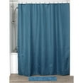 thumbnail image 5 of Tahitian Blue Extra Long Shower Curtain Polyester 12 Rings 79"L x 71"W, 5 of 5