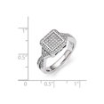 thumbnail image 3 of Solid 925 Sterling Silver & CZ Cubic Zirconia Ring (2mm) - Size 6, 3 of 3