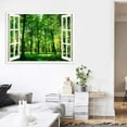 thumbnail image 3 of IDEA4WALL Wall Murals for Bedroom Fake Window View Forest Removable Wallpaper Peel and Stick Wall Stickers - 36x48 inches, 3 of 4