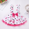 thumbnail image 3 of IDOPIP Baby Girls Mouse Birthday Outfit Shirt Overalls Skirt Headband 3-4 Years Black, 3 of 8