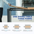 thumbnail image 4 of LUMEN 12 Person Teak Outdoor Dining Set With Three Version Extending Mode For 8/10/12 Seating, 4 of 11