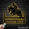 thumbnail image 3 of Handmadetneonsign Equestrian Metal Wall Art, Ride Horse Metal Sign Wall Decor, Horse Metal Decor, 3 of 5