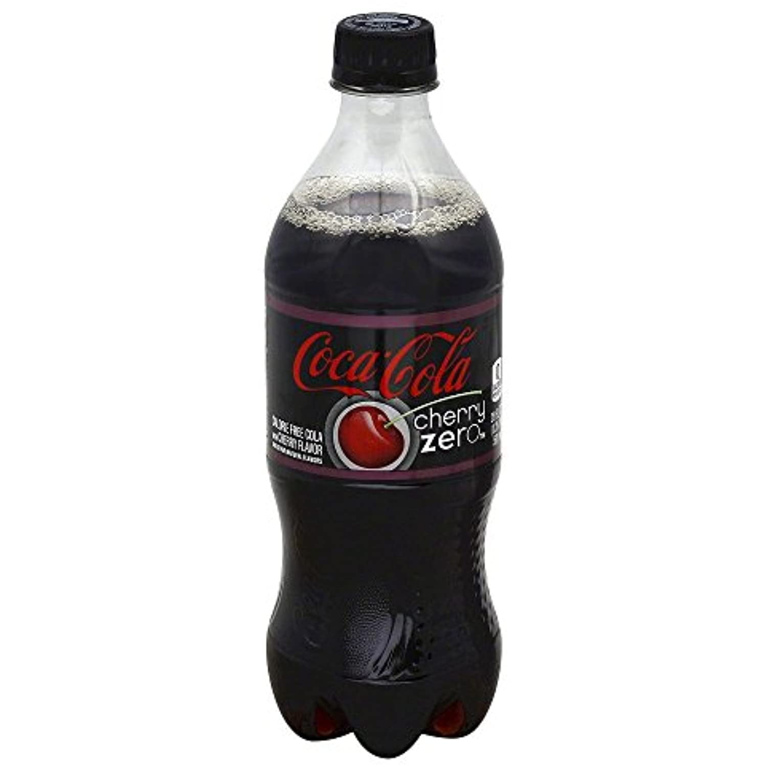 CocaCola, Cherry Coke Zero Soda, 20 Ounce (24 Bottles)
