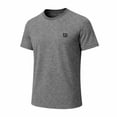 thumbnail image 3 of Playera Deportiva Wilson para Hombre Melange Sport Manga Corta Color Gris Talla CH, 3 of 4