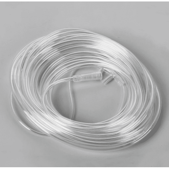 16.4-ft Oxygen Cannula Tubing（Pack of 2） for Home Oxygen Machine, Clear Soft Touch, Includes Nasal Accessories