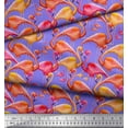 thumbnail image 3 of Soimoi Georgette Viscose Fabric Flamingo Bird Print Fabric by The Yard 42 Inch Wide, 3 of 3