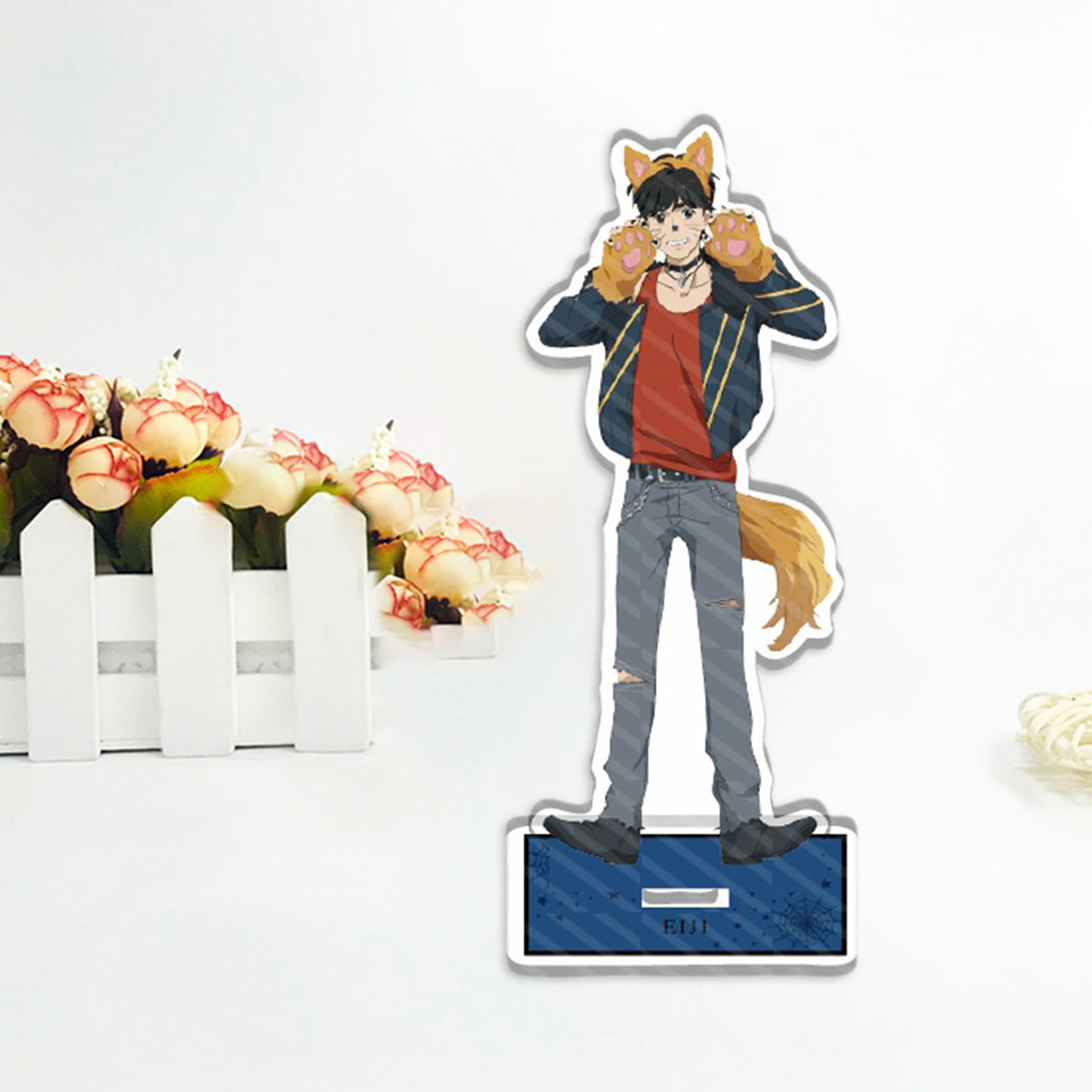 Anime Stand banana fish Ash Lynx Okumura Eiji Acrylic Figure Display  Desktop Decoration 15cm