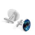 thumbnail image 3 of Starry Dinosaur Elegant Suit Accessory: Stainless Steel Cufflink Set for Men's Formal Attire, Dress Shirts, and Special Occasions, 3 of 6
