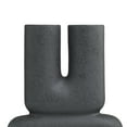 thumbnail image 5 of DecMode 15" Abstract U-Shaped Black Ceramic Vase, 5 of 10