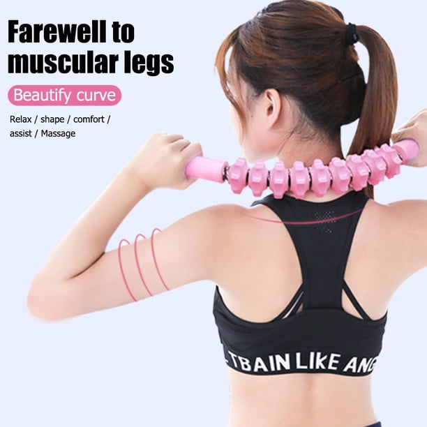Ejercicio flexible masaje corporal deportes gimnasio lesión punto gatillo músculo relajación Likrtyny rodillo palos para Fitness Yoga piernas brazo masajeador