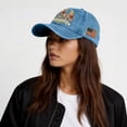 thumbnail image 7 of America Birthday Hat 250 Years Anniversary Hat Patriotic USA Baseball Cap Adjustable Distressed Print Soft Washed Cotton for 4th of July & Daily Wear Light Blue, 7 of 7
