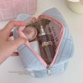 thumbnail image 2 of Estuche tipo almohada para lápices, bolsa japonesa para cosméticos con descompresión, gran capacidad, de alta gama, portátil, para estudiantes, papelería, estuche para lápices, 2 of 6