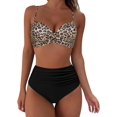 thumbnail image 1 of Trajes de baño de Dos Piezas Vevor para Mujer Con Top Push Up Sexy y Pantalones Cortos de baño Talle Alto Negro, 1 of 5