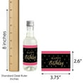 thumbnail image 7 of Big Dot of Happiness Chic Happy Birthday - Pink, Black and Gold - Mini Wine & Champagne Bottle Label Stickers - Birthday Party Favor Gift - Set of 16, 7 of 7