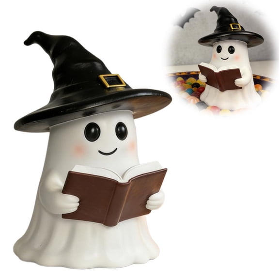 OADUKQ Ghost Figurine, Compact Decorative Tabletop Accent, Shelves Desks Mantels and Office Decor