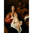 thumbnail image 2 of Thomas Willeboirts Bosschaert 19x24 Gold Ornate Framed and Double Matted Museum Art Print Titled - The Holy Family (Late 1640s), 2 of 4