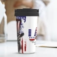 thumbnail image 6 of Logiee Patriotic Skull Art Print Stainless Steel Coffee Tumbler, Travel Coffee Mug, Insulated Coffee Mug with Lid, Spill Proof Coffee Cup, Portable Thermal Mug, 6 of 8