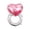Pink, variant on yocbz Diamond Ring Balloons - 32 Inch | Ring Hearts Balloons for Engagement Party Decorations | Engagement Ring Balloons | Party Decorations | Party Favors