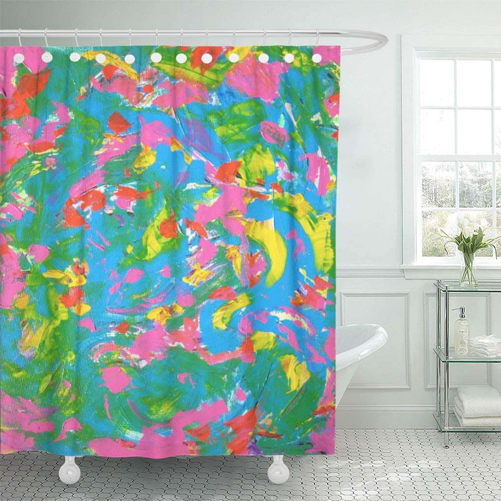 ATABIE Colorful Street Graffiti Urban Modern Spray Paint Artist  Multicolored Shower Curtain 66x72 inch - Walmart.com, image size:1020x1020