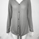 thumbnail image 3 of Blusa tipo túnica de punto tipo gofre para mujer, blusas con nudo de corbata, camisas lisas holgadas, 3 of 5