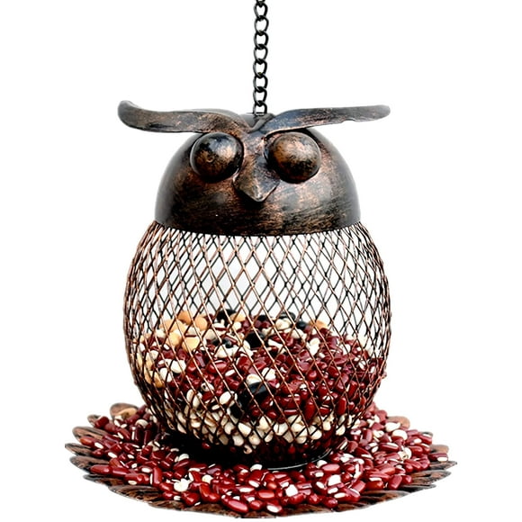 Bird feeders for Outdoors Hanging,Best Outside Wild Bird Feeder, Metal Skeleton mesh Hanging Bird Feeder ,Squirrel Proof Bird Feeder