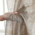 thumbnail image 5 of THD Zoey Faux Linen Textured Semi Sheer Window Rod Pocket Thick Curtains Drapery Panels, 2 Panels, 5 of 9