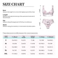 thumbnail image 6 of Wukai Rose Flowers Women's Bikini Set Two Piece,wimsuit High Waisted V Neck Twist Front Adjustable Spaghetti Straps Bathing Suit-, 6 of 7