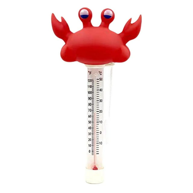 liraijei Floating Pool Thermometer,Cute Animals Shape Large Size Easy Read for Water Temperature with String,Shatter Resistant, for Outdoor & Indoor Swimming Pools, Spas, Hot Tubs & Aquariums Q9J8