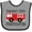 Heather and Black, variant on Inktastic Grandpa's Little Firefighter Boys Baby Bib