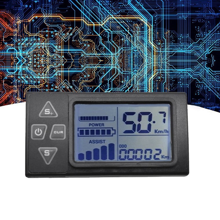 Rheross 6PIN S810 E-meter voor e-bike, led-display, IP65, 36